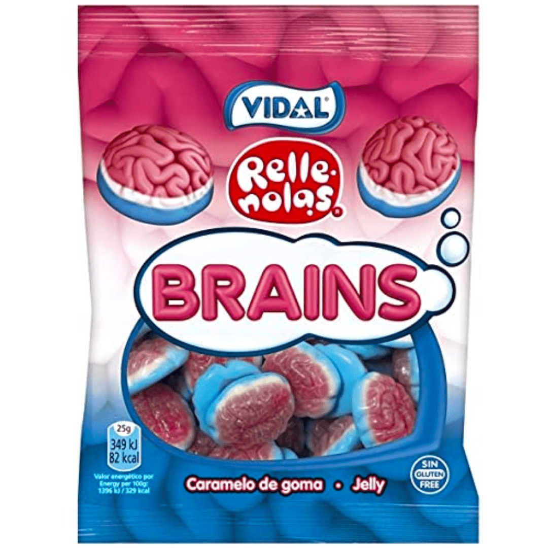 VIDAL JELLY FILLED BRAINS 90G